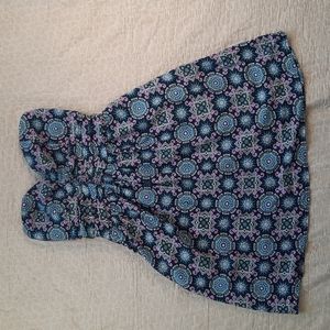 Kismet strapless summer dress paisley inspired size medium